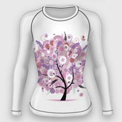 Рашгард женский Цветочное Дерево, цвет: 3D-принт