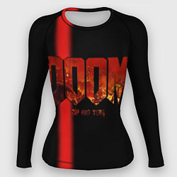 Рашгард женский Doom Rip and Tear, цвет: 3D-принт