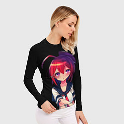 Рашгард женский ДЕВОЧКА АНИМЕ, цвет: 3D-принт — фото 2