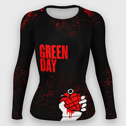 Рашгард женский Green day, цвет: 3D-принт