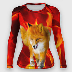 Рашгард женский Fire Fox, цвет: 3D-принт