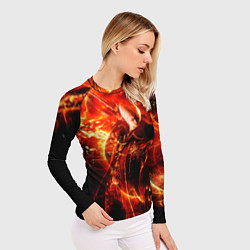 Рашгард женский Данте в огне, цвет: 3D-принт — фото 2