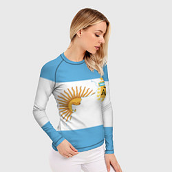 Рашгард женский Сборная Аргентины, цвет: 3D-принт — фото 2