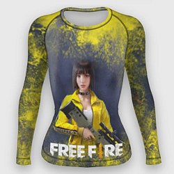 Рашгард женский GARENA FREEFIRE БАТЛГРАУНД Z, цвет: 3D-принт