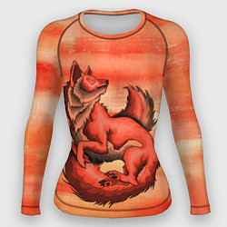 Рашгард женский Fox, цвет: 3D-принт