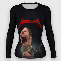 Рашгард женский James Alan Hetfield METALLICA Z, цвет: 3D-принт