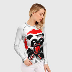 Рашгард женский Злая Кровавая Панда, цвет: 3D-принт — фото 2