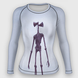 Женский рашгард Сиреноголовый Скелет Хоррор