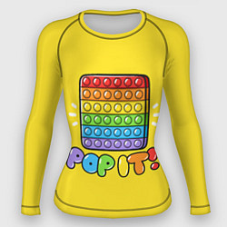 Рашгард женский POP IT ИГРУШКА, цвет: 3D-принт
