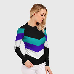 Рашгард женский Классика Три Полоски, цвет: 3D-принт — фото 2