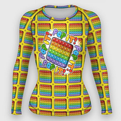 Рашгард женский POP IT, цвет: 3D-принт