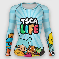 Рашгард женский Toca Life World, цвет: 3D-принт
