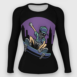 Рашгард женский Скейтер, цвет: 3D-принт