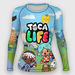 Рашгард женский Toca Life, цвет: 3D-принт