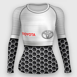 Рашгард женский Toyota Стальная решетка, цвет: 3D-принт