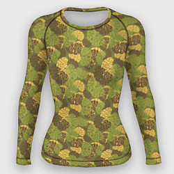 Рашгард женский Мозги камуфляж, цвет: 3D-принт