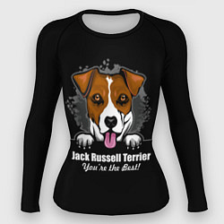 Рашгард женский Джек-Рассел-Терьер Jack Russell Terrier, цвет: 3D-принт