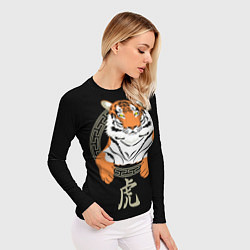 Рашгард женский Тигр в рамке, цвет: 3D-принт — фото 2
