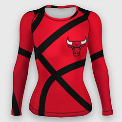 Рашгард женский Чикаго Буллз Chicago Bulls NBA, цвет: 3D-принт