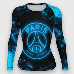 Рашгард женский PSG NEON STYLE SPORT ПСГ НЕОН, цвет: 3D-принт