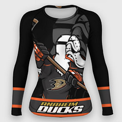 Рашгард женский Анахайм Дакс, Anaheim Ducks, цвет: 3D-принт