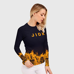 Рашгард женский Jiok пламя, цвет: 3D-принт — фото 2