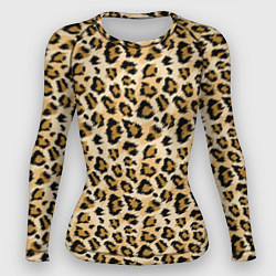 Рашгард женский Пятна Дикого Леопарда, цвет: 3D-принт