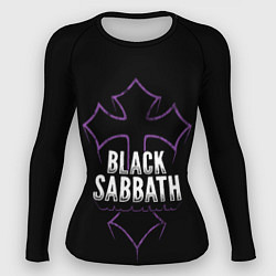 Рашгард женский Black Sabbat Cross, цвет: 3D-принт