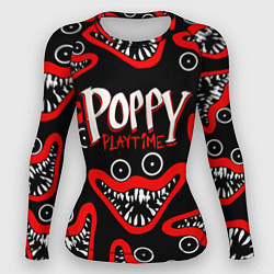 Рашгард женский Poppy Playtime Huggy Wuggy Smile, цвет: 3D-принт