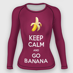 Женский рашгард Keep calm and go banana