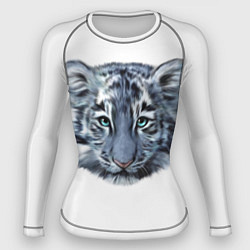 Рашгард женский Взгляд белого тигра, цвет: 3D-принт