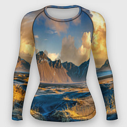Рашгард женский Красивый горный пейзаж, цвет: 3D-принт
