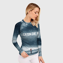 Рашгард женский Волна мыслей, цвет: 3D-принт — фото 2