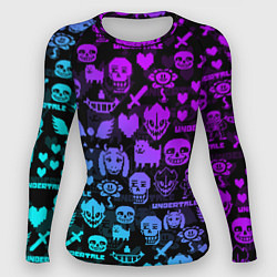 Женский рашгард UNDERTALE NEON PATTERN УЗОР