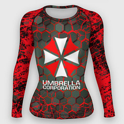 Женский рашгард Umbrella Corporation соты