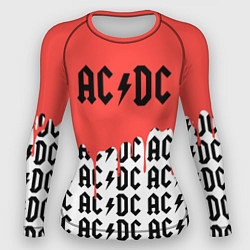 Рашгард женский Ac dc rock, цвет: 3D-принт