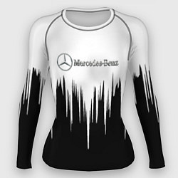 Рашгард женский Mercedes-Benz: White, цвет: 3D-принт