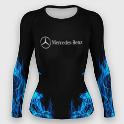 Рашгард женский Mercedes-Benz Fire, цвет: 3D-принт