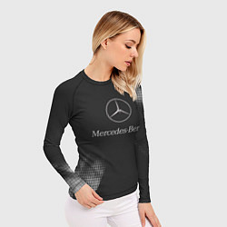 Рашгард женский Mercedes-Benz Мерс, цвет: 3D-принт — фото 2