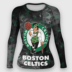 Рашгард женский Бостон Селтикс, Boston Celtics, НБА, цвет: 3D-принт