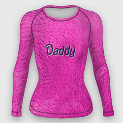 Рашгард женский Daddy pink, цвет: 3D-принт