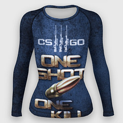 Рашгард женский One Shot One Kill CS GO, цвет: 3D-принт