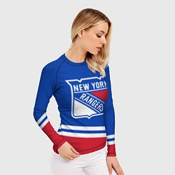 Рашгард женский New York Rangers Нью Йорк Рейнджерс, цвет: 3D-принт — фото 2
