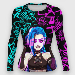 Рашгард женский JINX ДЖИНКС NEON PATTERN, цвет: 3D-принт