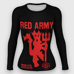 Рашгард женский Manchester United Red Army Манчестер Юнайтед, цвет: 3D-принт