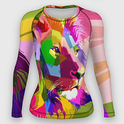 Рашгард женский Lion abstraction, цвет: 3D-принт