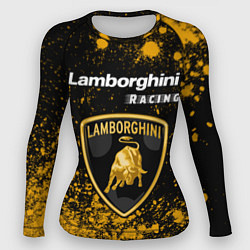 Рашгард женский ЛАМБОРГИНИ Racing Арт, цвет: 3D-принт