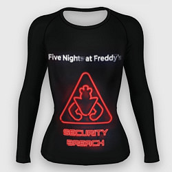 Рашгард женский Five Nights at Freddys: Security Breach logo, цвет: 3D-принт