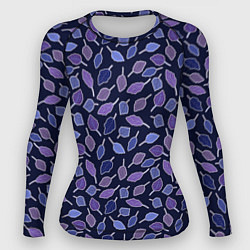 Рашгард женский Фиолетовые листья Мистика, цвет: 3D-принт