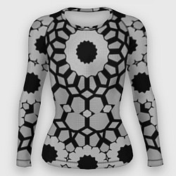 Рашгард женский Модный геометрический узор, цвет: 3D-принт